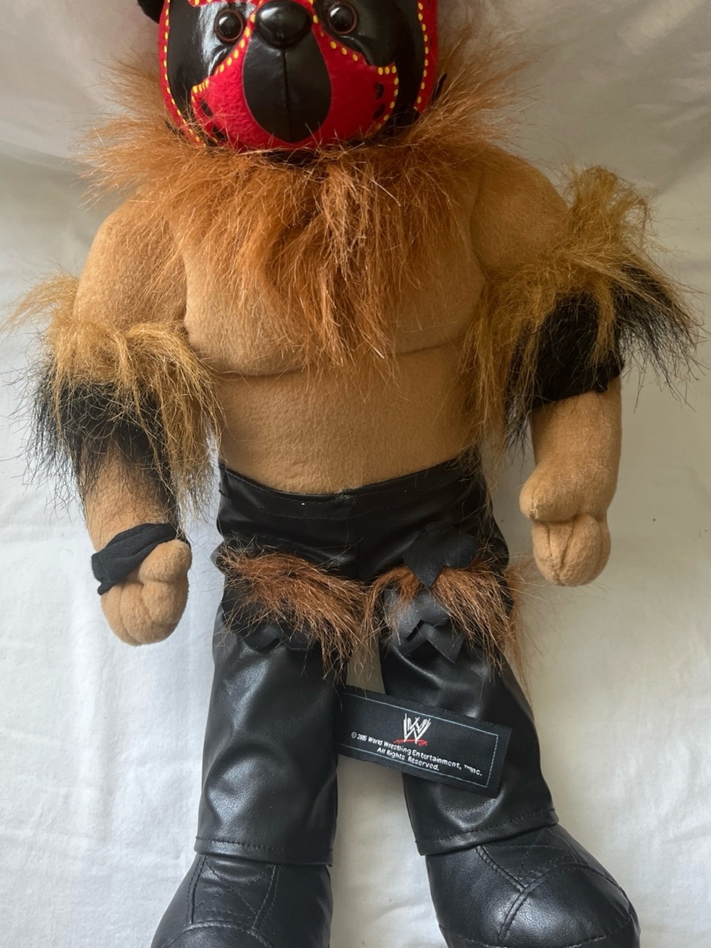 WWE Boogeyman Teddy Bear 18" Wrestling Plush Stuffed Toy 2006 Mask & Black Pants